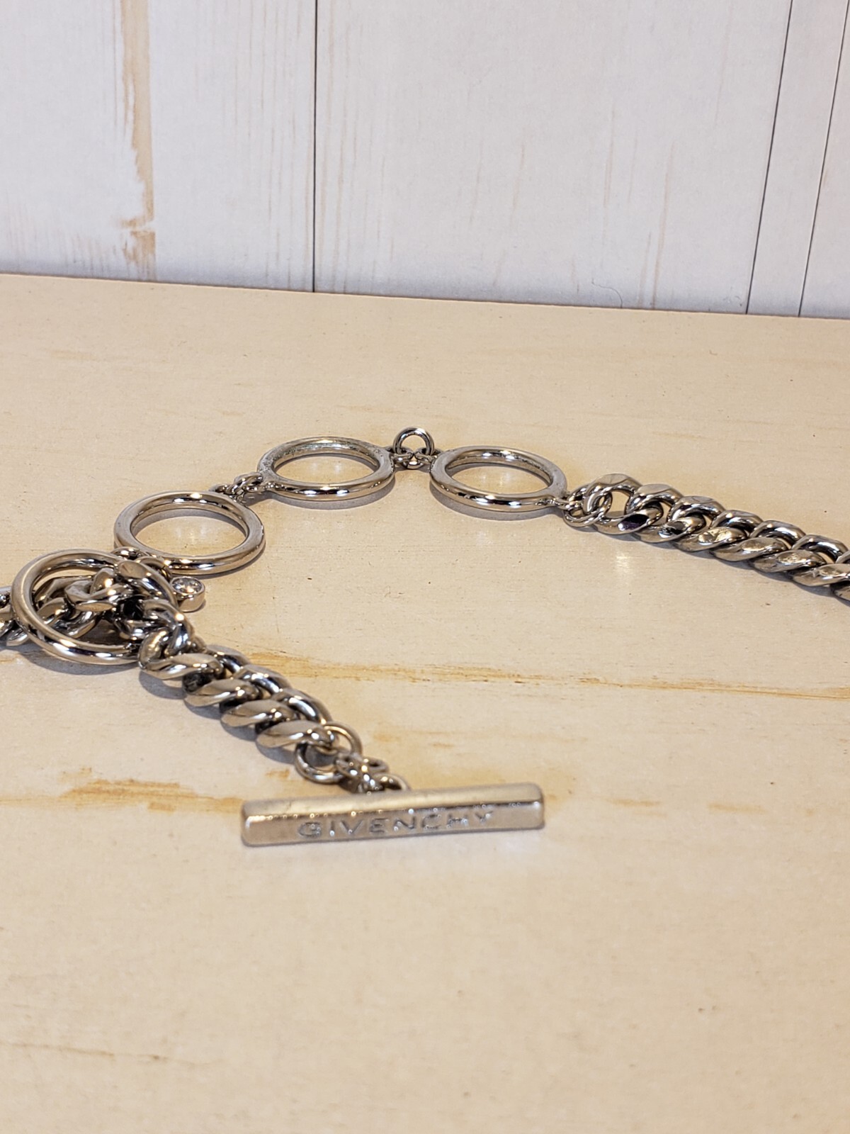 Givenchy Silver Tone Crystal Statement Necklace H… - image 12