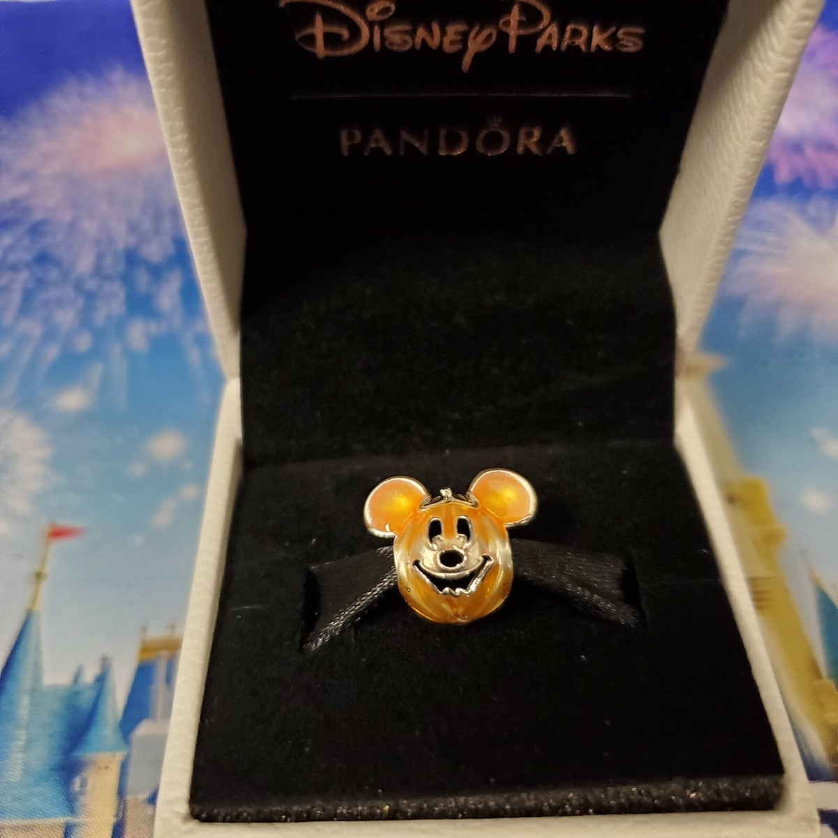 Pandora Pumpkin* Disney World Parks Charm Mickey Mouse BOO WDW