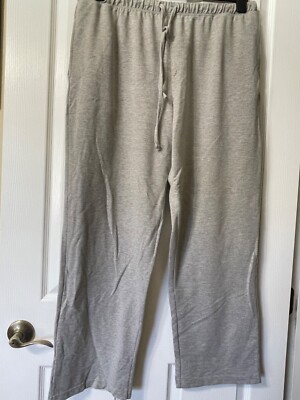 MONTEREY BAY gray elastic waist w/drawstring poly/cotton blend sweatpants XL