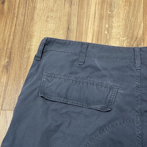 Carhartt Ripstop Cargo Pant Hose Zimmermann Arbeitshose grau Hose Gr. 38x32 - Bild 21 von 24