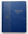 Franklin Half Dollar Album Complete with 35 Coins