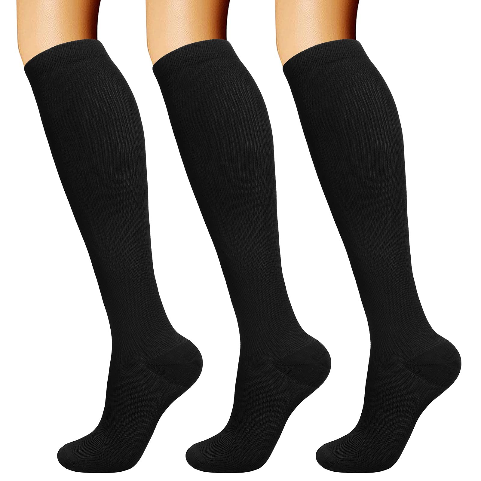 DRESHOW Calze a Compressione Graduata per Uomo E Donna Calze Elastiche (X8K)
