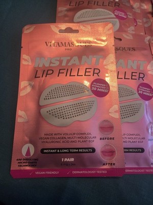 New 10 Pack VITAMASQUES PRO Instant Lip Filler. Vegan.         #273