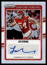 2025 Prizm Significant Signatures Auto #SSI-LCL Leo Chenal Chiefs Commanders SP