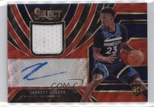 2019-20 Panini Select Rookie Jersey Red Wave Prizm Jarrett Culver Auto 15fy