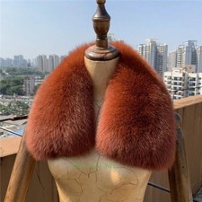 Fur Collar Real Fur Scarf for Coat Short Scarves Natural Fur Scarf Square Collar