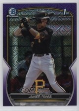 2023 Bowman Chrome Prospects Mega Box Purple Mojo Refractor Javier Rivas y6z