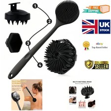 Brosse de bain en silicone - nettoyant doux exfoliant pour le visage du dos...