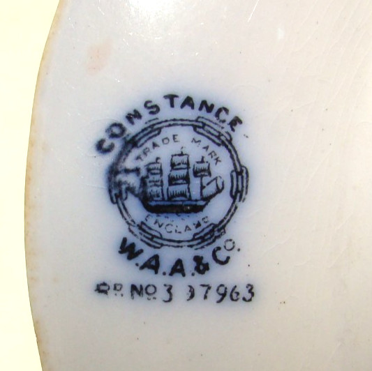 Adderley Constance Flow Blue Dinner Plate