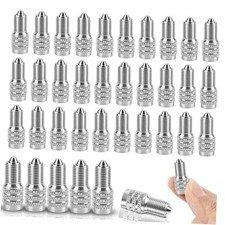 40 Pcs Double Seal Valve Stem Caps Metal Valve Cap Bulk Inflate Tire Valve