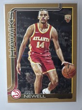 2025-26 Topps Gold Asa Newell #223 Rookie RC - 0679/2025 Atlanta Hawks