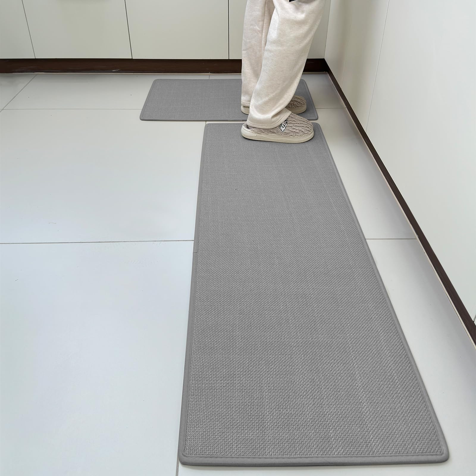 Anti-Fatigue Thick Kitchen Mat Water Absorbent Floor Rug for Office & Home