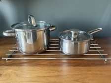 Metal Trivet Chrome JOHN LEWIS Kitchen Table Hot Pans Dishes LARGE 50 x 23.5 cm