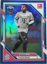 2025-26 Topps Chrome Bundesliga - Wisdom Mike RC BLUE #/150 Bayern Munich Rookie