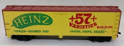 Tyco Heinz 57 Varieties HO Scale Train 40' Reefer Pickle Box Car   Vintage 