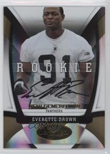 2009 Certified Mirror Gold Signatures 1/25 Everette Brown #156 Auto 0c2