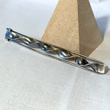 Antique Sterling Silver Art Nouveau Hair Clip Barrette 4.5  Late 19th C