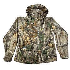 Mens Scent Blocker Jacket S3 Realtree Camo Bone Collector Hunting Full Zip Sz M