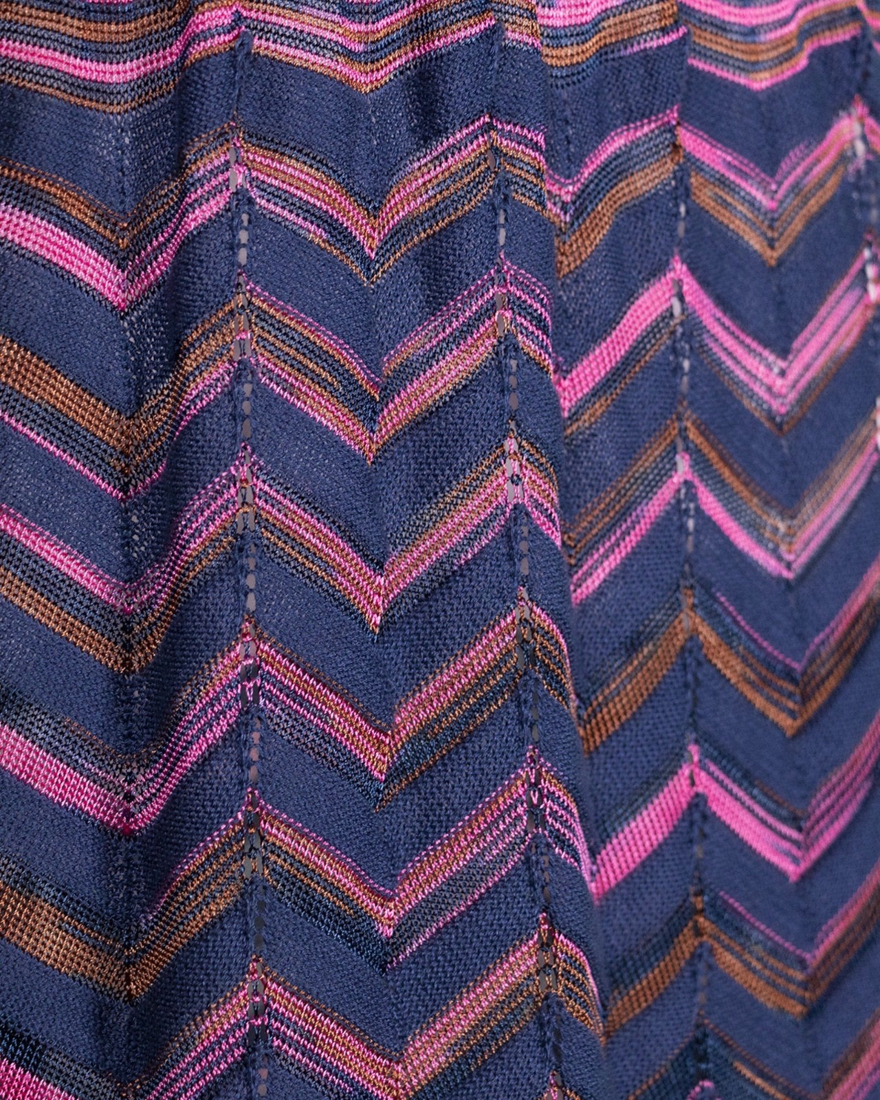 VTG Missoni Polychrome Chevron Pattern Dress - image 6