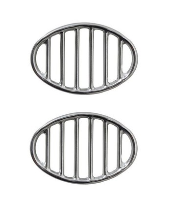 PAIR GERMAN HORN GRILLS FITS VW BUG 1952-1967 113853641A 113641A FREE SHIPPING