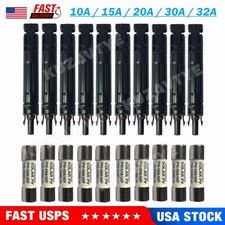1 10PCS Solar Fuse Holder 10/15/20/30/32A in-line Connectors 1000V For PV System
