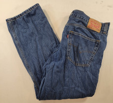 Levis 565 Loose Fit Straight Leg Blue Jeans Mens 36 x 32