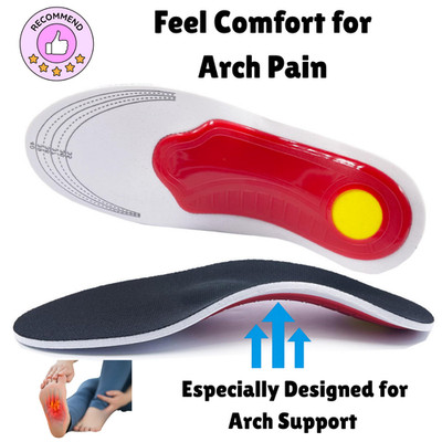 Steady Step Einlegesohlen Plantarfasziitis Fußgewölbestütze & Schmerzlinderung Schuheinlagen