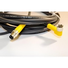 1pc TURCK PKW 3M-2-PSG 3M/S90/S101 Cordset, M8 F RA to M8 M Straight, 3 Pin