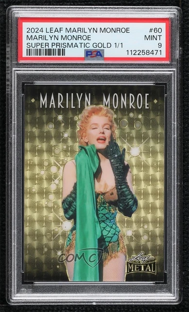 2024 Icons Collection Gold Super Prismatic 1/1 Marilyn Monroe PSA 9 MINT 08j3