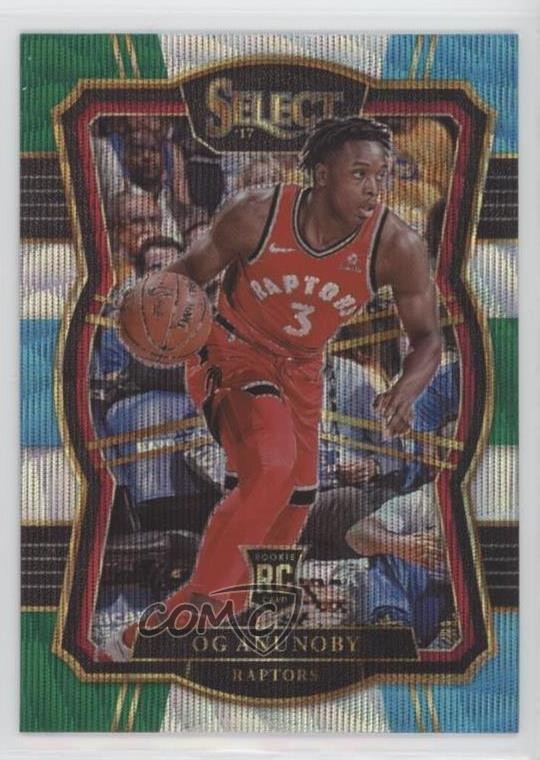 2017-18 Panini Select Premier Level Tri-Color Prizm OG Anunoby #134 1u6