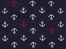 100% Baumwollstoff Meterware 25/160cm Stoff 50 x 50 cm BW  Stoffe Maritim