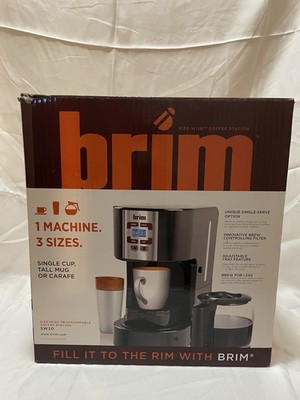 Brim SW20 Size-Wise Programmable Filter Coffee Machine 12 Cup Black/Silver