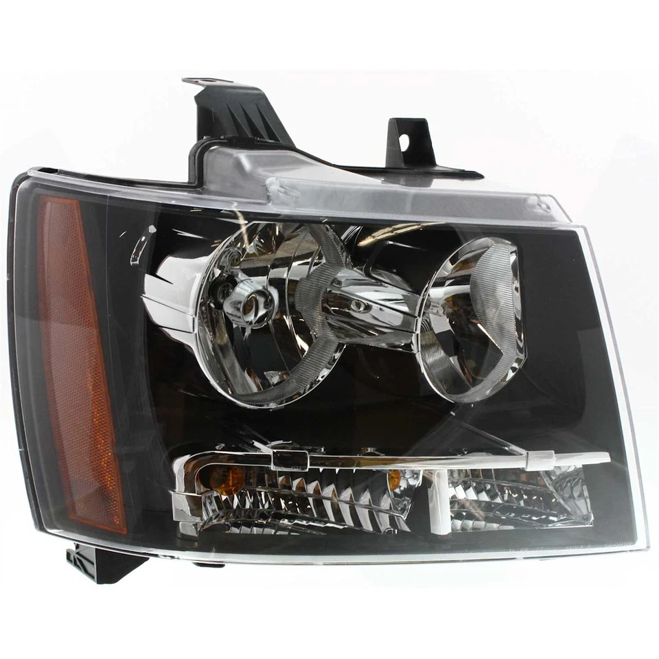 Headlight Set For 2007-2014 Chevrolet Tahoe Suburban 1500 Avalanche Pair 2Pc - Image 2 of 4