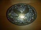 Vintage Belt Buckle M Eagle USA Western Floral Oval-shaped Belt Buckle — photo 3