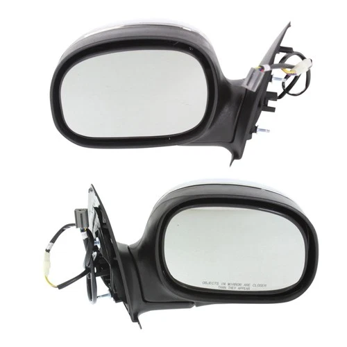 Power Mirror Set For 97-01 Ford F-150 Left and Right Chrome STD and Super Cabs