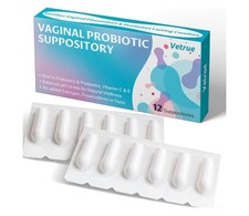 Vaginal Probiotic Suppositories 12pk, Feminine pH Balance, Odor  Moisture Re...