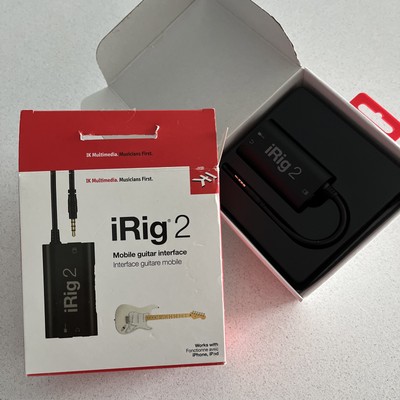 IK Multimedia | iRig 2 - 1/4'' Mobile Guitar Interface / Livestream Jack | schwarz 