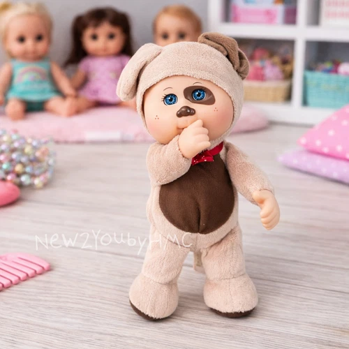 🐶 2016 Cabbage Patch Kids Cuties Parker Puppy Dog 9" Baby Doll