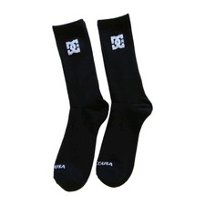 DC Shoes Mens Crew Skate Socks Black 3 Pair