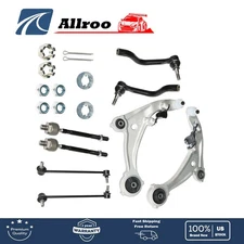 8pc Front Control Arms Kit + Tie Rod For 2007-2013 Nissan Altima 2.5L L4 New