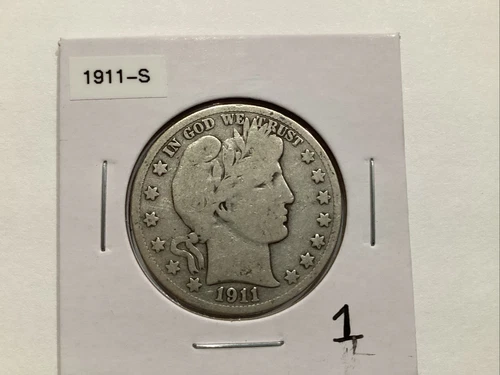 1911 S Barber Half Dollar Exact Coin Shown #1