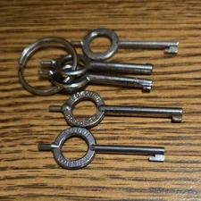 5 Authentic Peerless Handcuff Keys