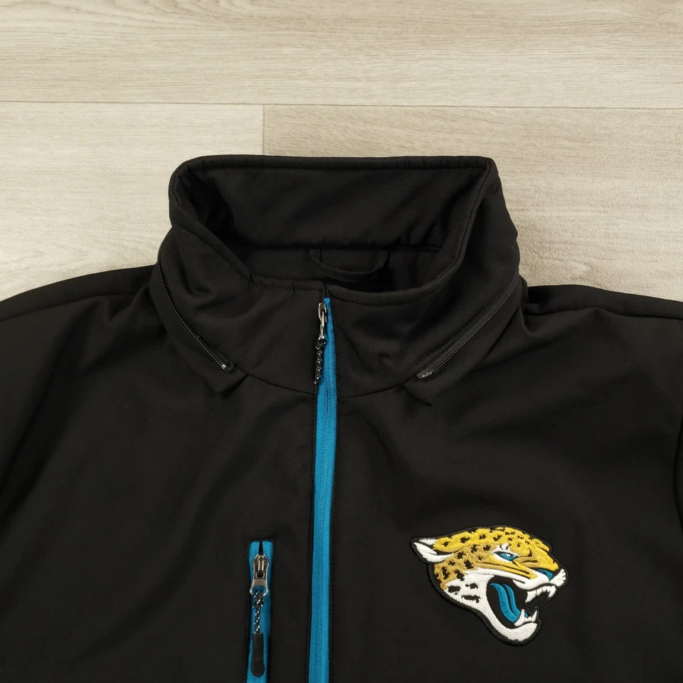 Куртка мужская Jacksonville Jaguars NFL XXL мягкая подкладка съемный капюшон флисовая с подкладкой - Изображение 3 из 4