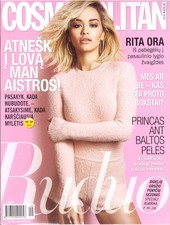 Rita Ora front cover Lithuanian Cosmopolitan mini magazine September 2016