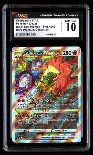 CGC 10 Charizard Vstar SWSH262 Pok�mon Black Star Promos 2022 English