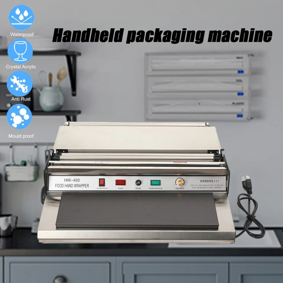 HAND WRAPPING MACHINE, WIDTH FILM WRAPPER, WRAPPING MACHINE FOR FOOD PACKAGING - Image 3 of 4