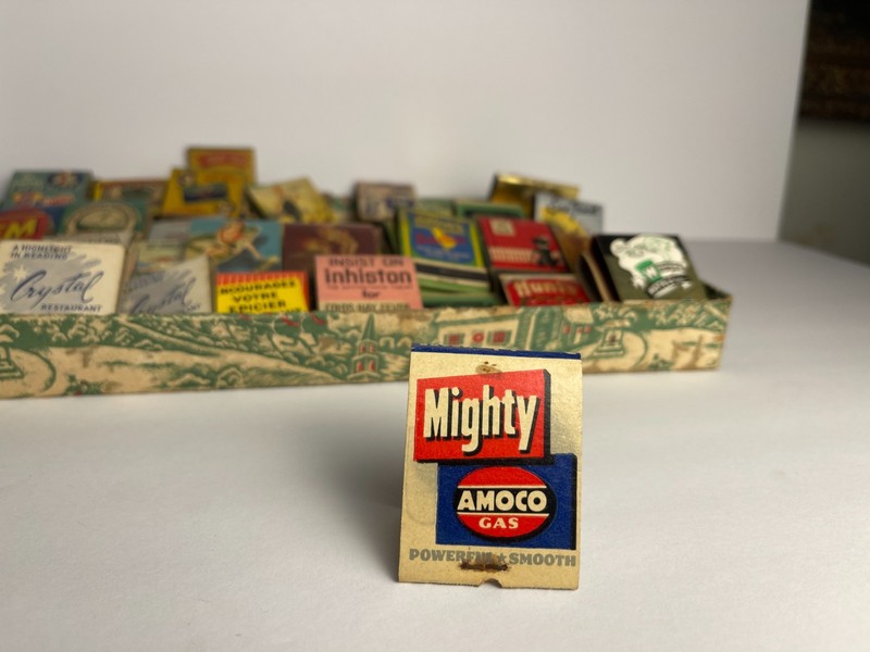 Vintage Amoco Matchbook Voigt's Service Wyomissing PA Lion Match Co Baltimore