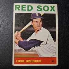 1964 Topps #352 Eddie Bressoud Boston Red Sox Low Grade Crease