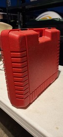 Vintage LEGO 1985 Red Plastic Storage Carrying Case Box Bin Tote