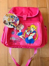 Sailor Moon R Backpack Pink Nylon Vintage Aut...